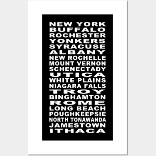 New York Cities Bus Roll Posters and Art